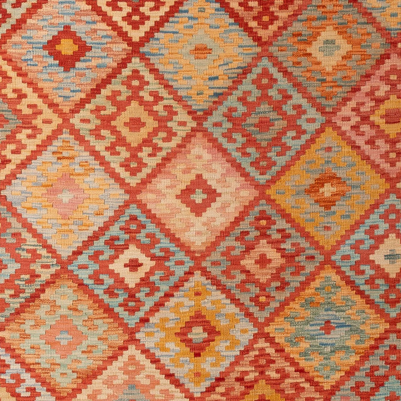 Kelim Carpet - Splash - 305 x 207 cm - flerfärgad