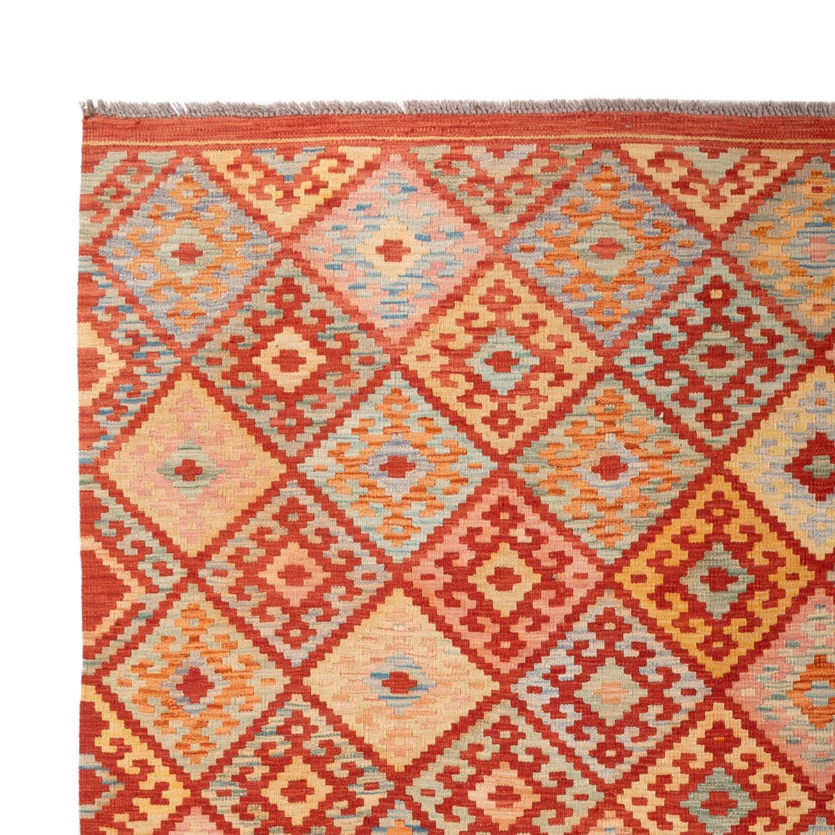 Kelim Carpet - Splash - 305 x 207 cm - flerfärgad