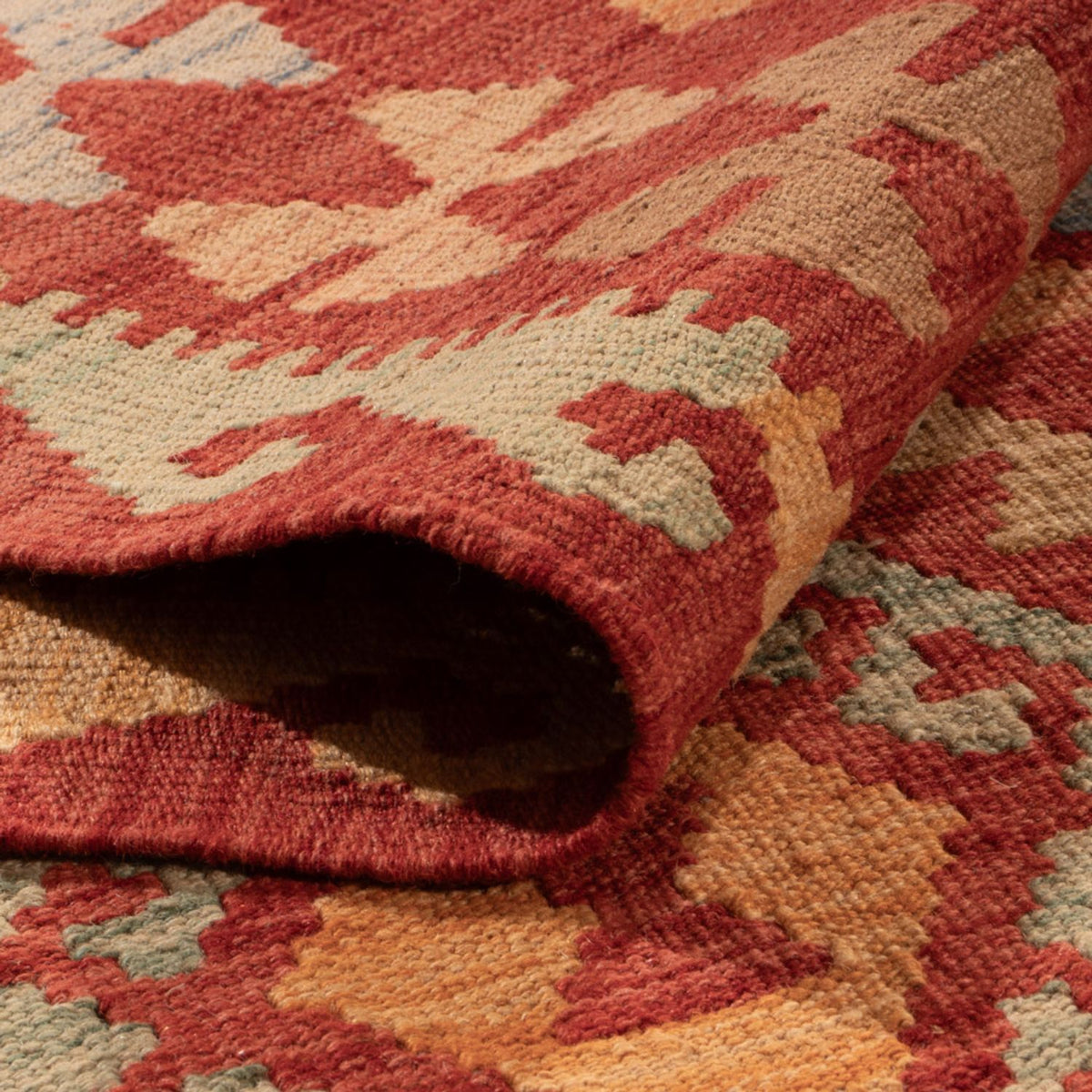 Kelim Carpet - Splash - 306 x 194 cm - flerfärgad