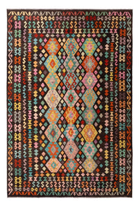 Kelim Carpet - Splash - 291 x 197 cm - flerfärgad