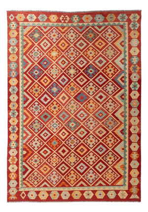 Kelim Carpet - Splash - 292 x 206 cm - flerfärgad