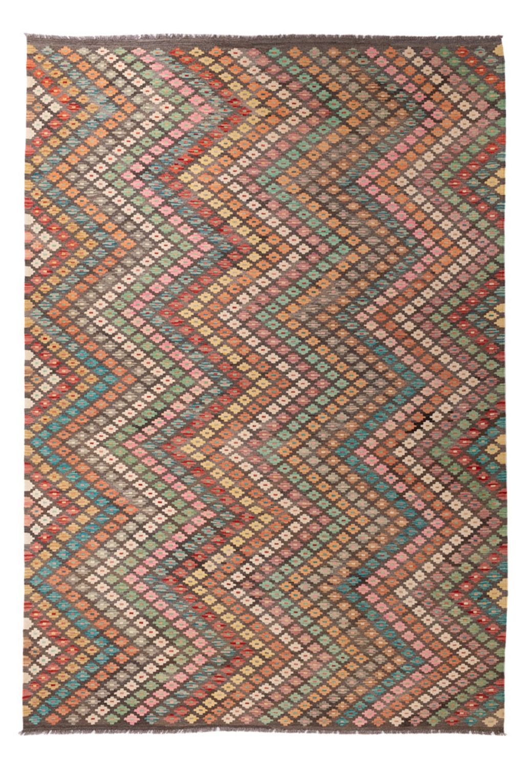 Kelim Carpet - Splash - 296 x 204 cm - flerfärgad