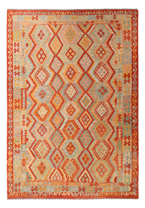 Kelim Carpet - Splash - 299 x 206 cm - flerfärgad