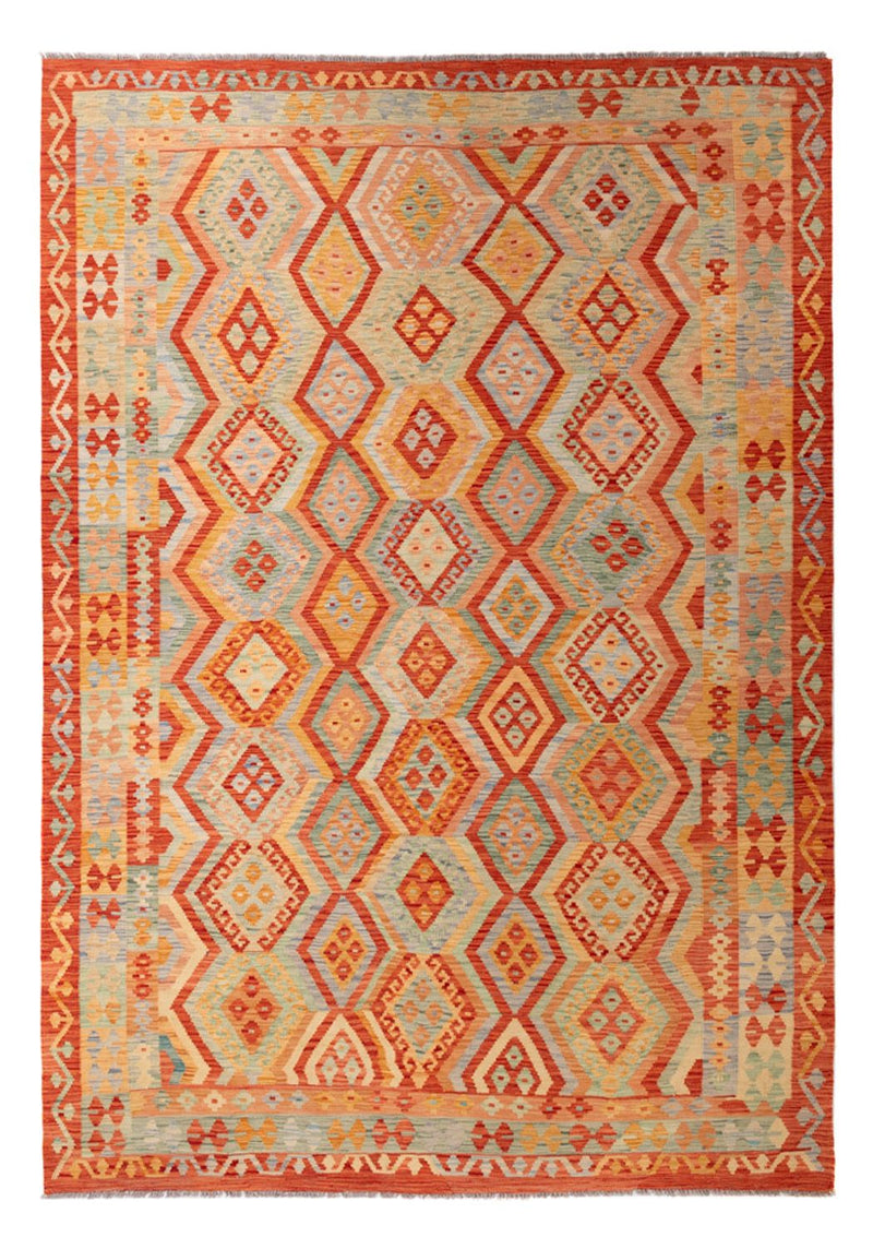Kelim Carpet - Splash - 299 x 206 cm - flerfärgad