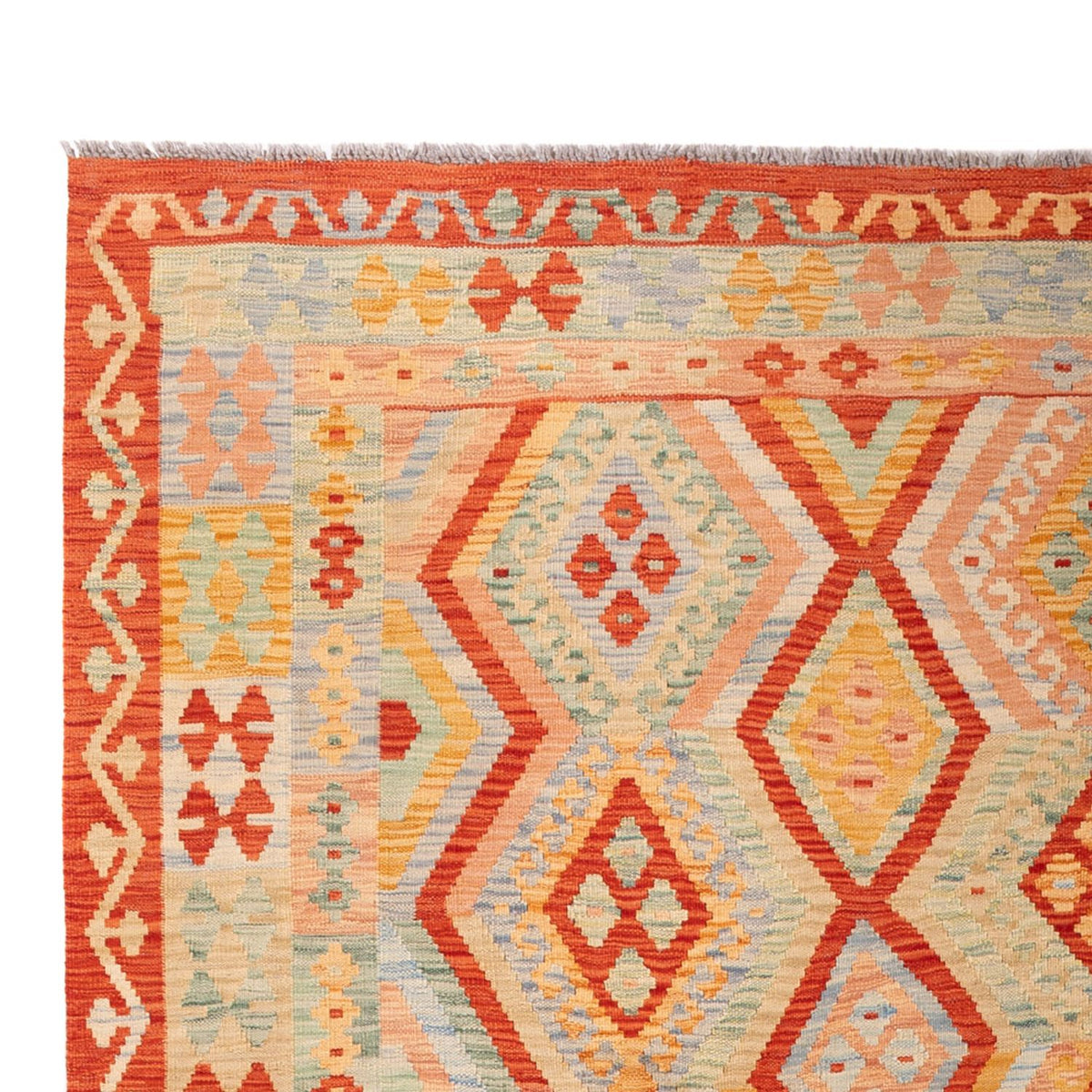 Kelim Carpet - Splash - 299 x 206 cm - flerfärgad