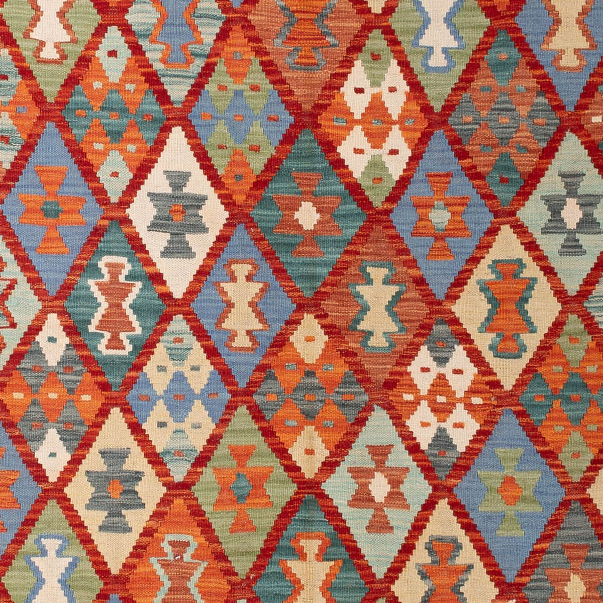 Kelim Carpet - Splash - 294 x 213 cm - flerfärgad