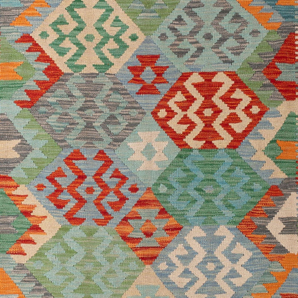 Kelim Carpet - Splash - 287 x 211 cm - flerfärgad