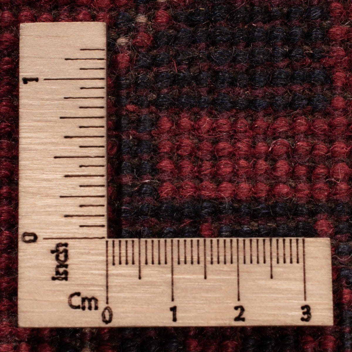 Afghansk matta - Kunduz - 197 x 125 cm - mörkröd