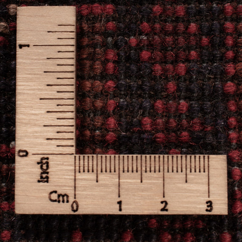 Afghansk matta - Kunduz - 195 x 128 cm - mörkröd