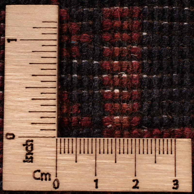 Afghansk matta - Kunduz - 192 x 127 cm - mörkröd