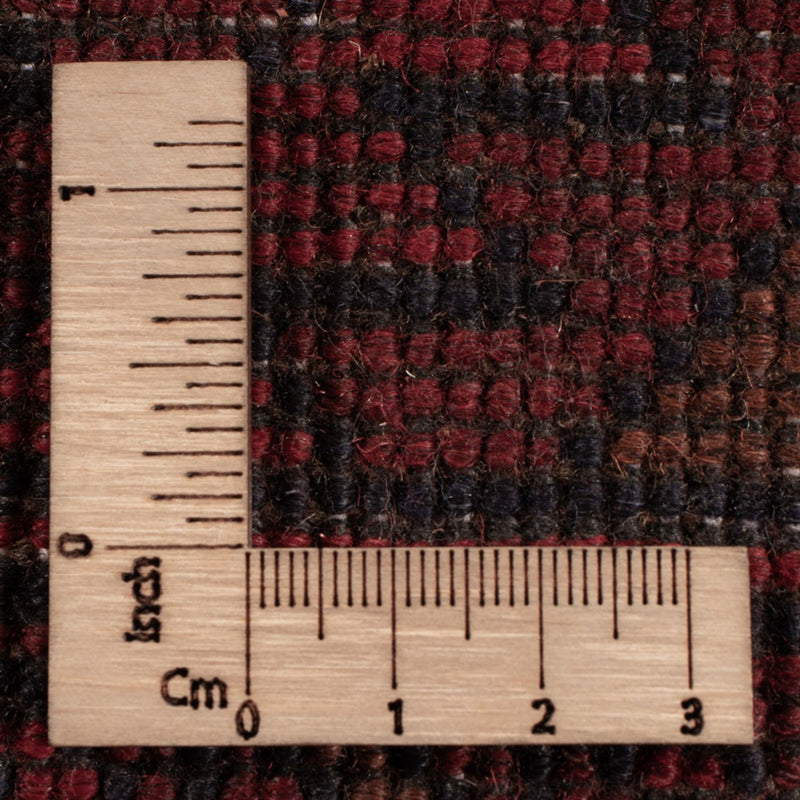 Afghansk matta - Kunduz - 196 x 129 cm - mörkröd