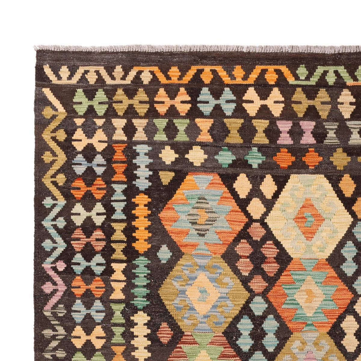 Kelim Carpet - Splash - 285 x 207 cm - flerfärgad