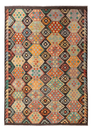 Kelim Carpet - Splash - 297 x 204 cm - flerfärgad