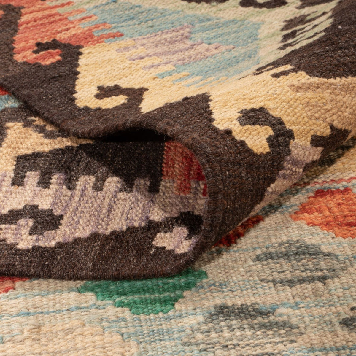 Kelim Carpet - Splash - 297 x 204 cm - flerfärgad