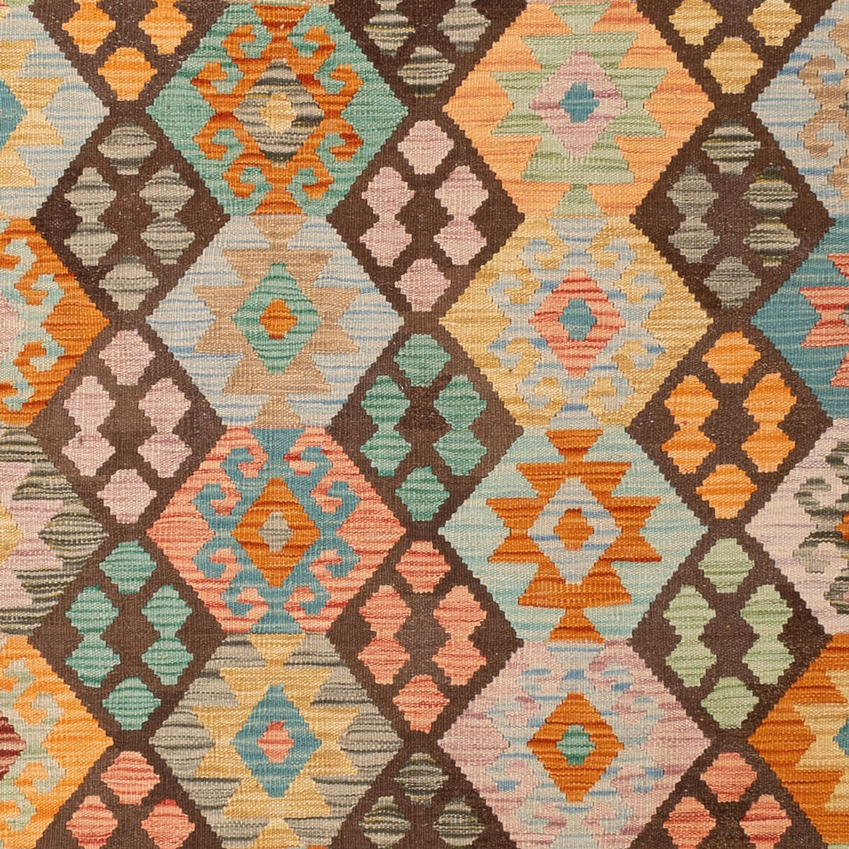 Kelim Carpet - Splash - 297 x 205 cm - flerfärgad