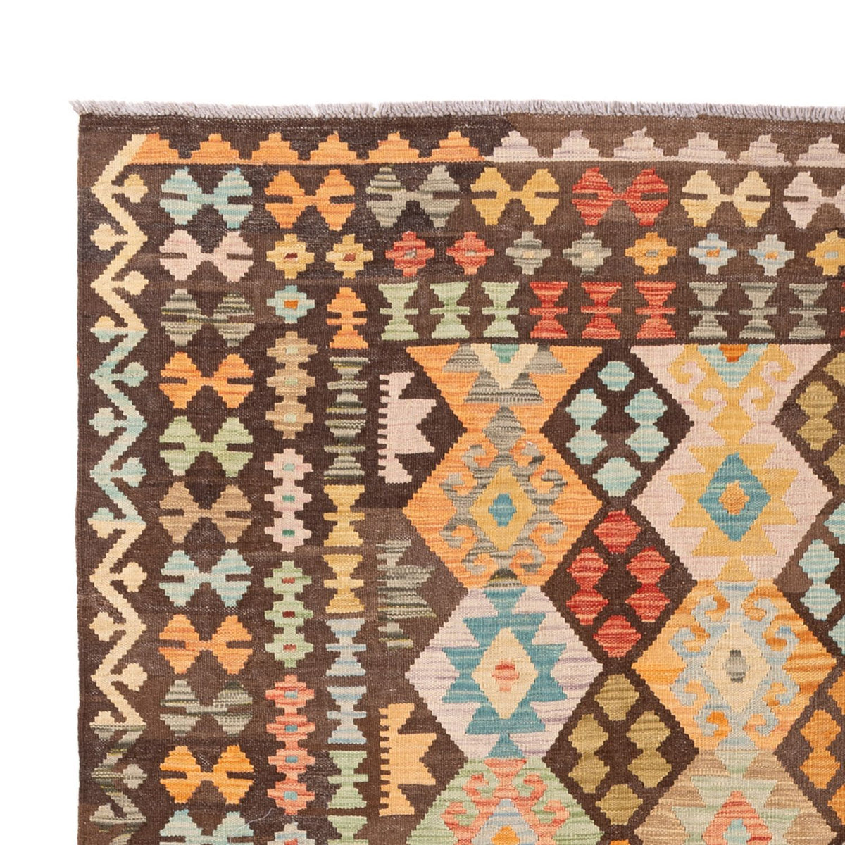 Kelim Carpet - Splash - 297 x 205 cm - flerfärgad