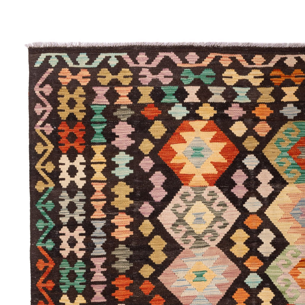 Kelim Carpet - Splash - 290 x 203 cm - flerfärgad