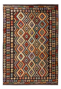 Kelim Carpet - Splash - 304 x 205 cm - flerfärgad