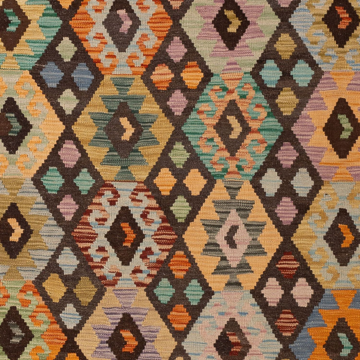 Kelim Carpet - Splash - 303 x 200 cm - flerfärgad