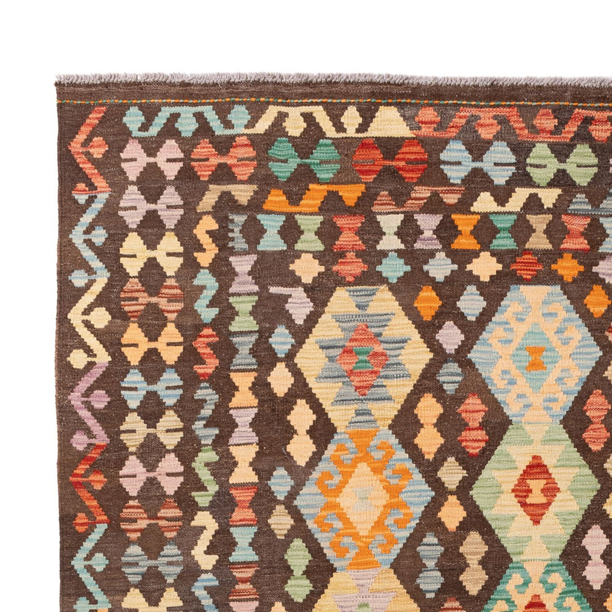 Kelim Carpet - Splash - 301 x 202 cm - flerfärgad