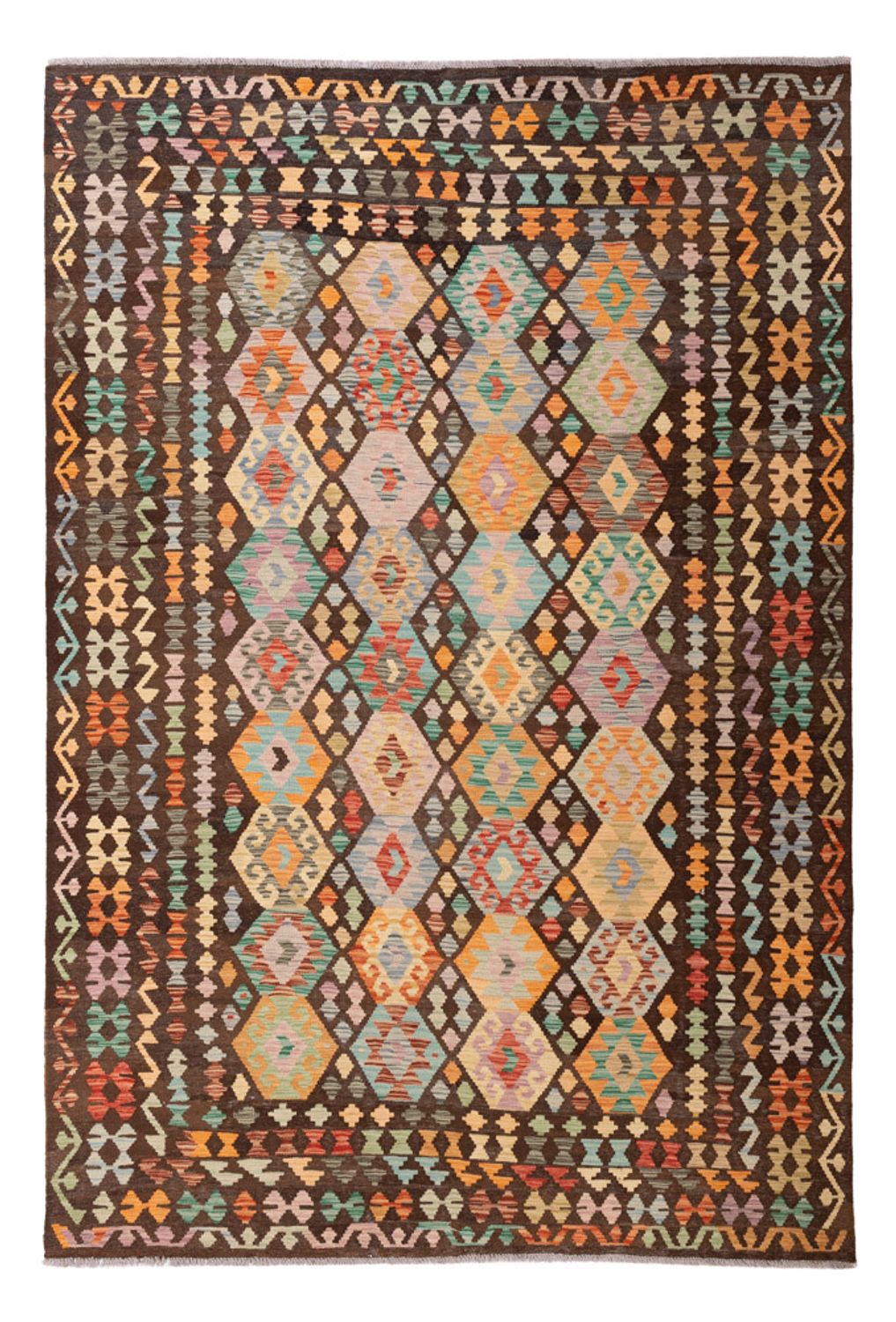 Kelim Carpet - Splash - 290 x 195 cm - flerfärgad