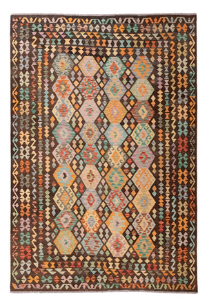 Kelim Carpet - Splash - 290 x 195 cm - flerfärgad