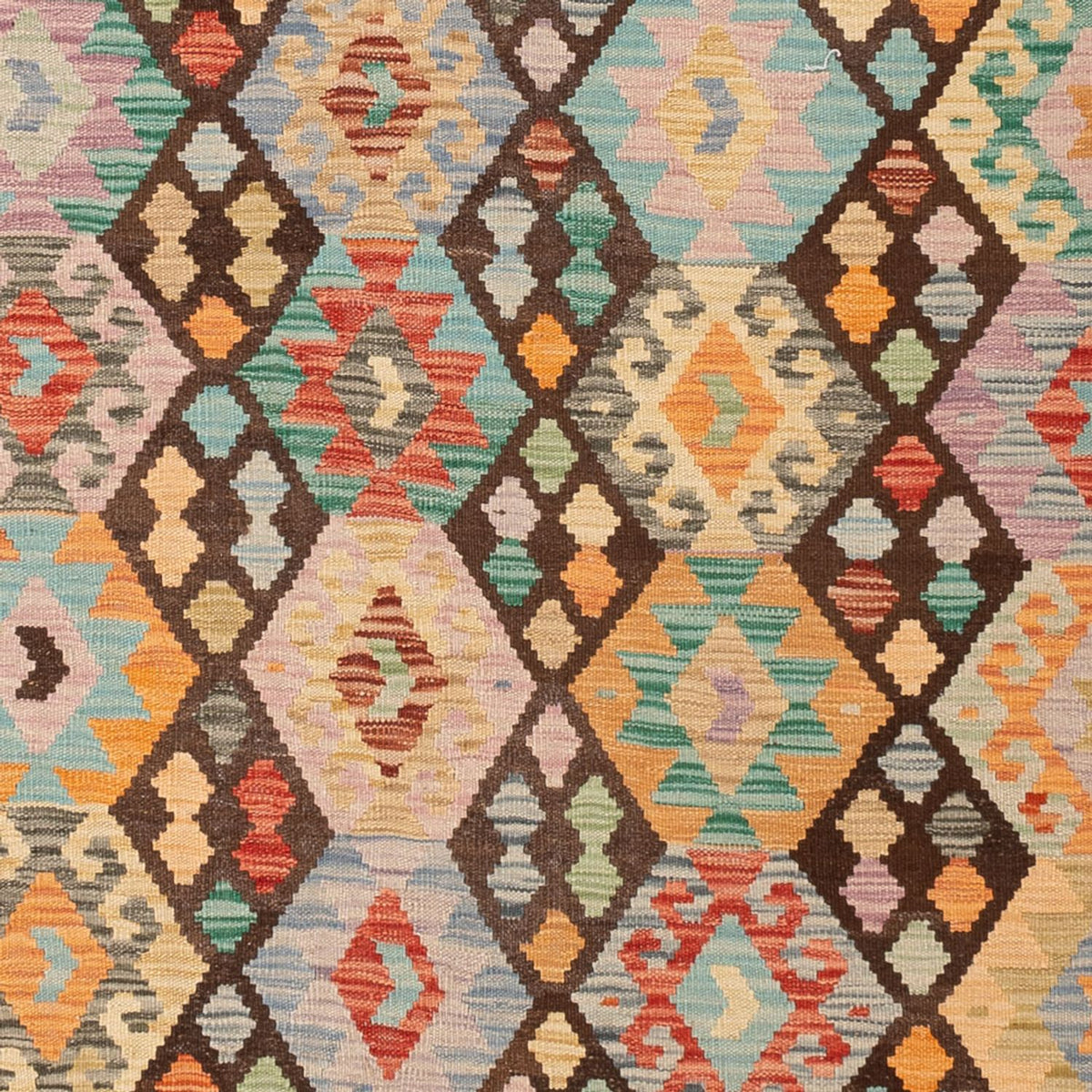 Kelim Carpet - Splash - 290 x 195 cm - flerfärgad