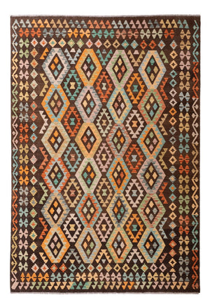 Kelim Carpet - Splash - 299 x 206 cm - flerfärgad