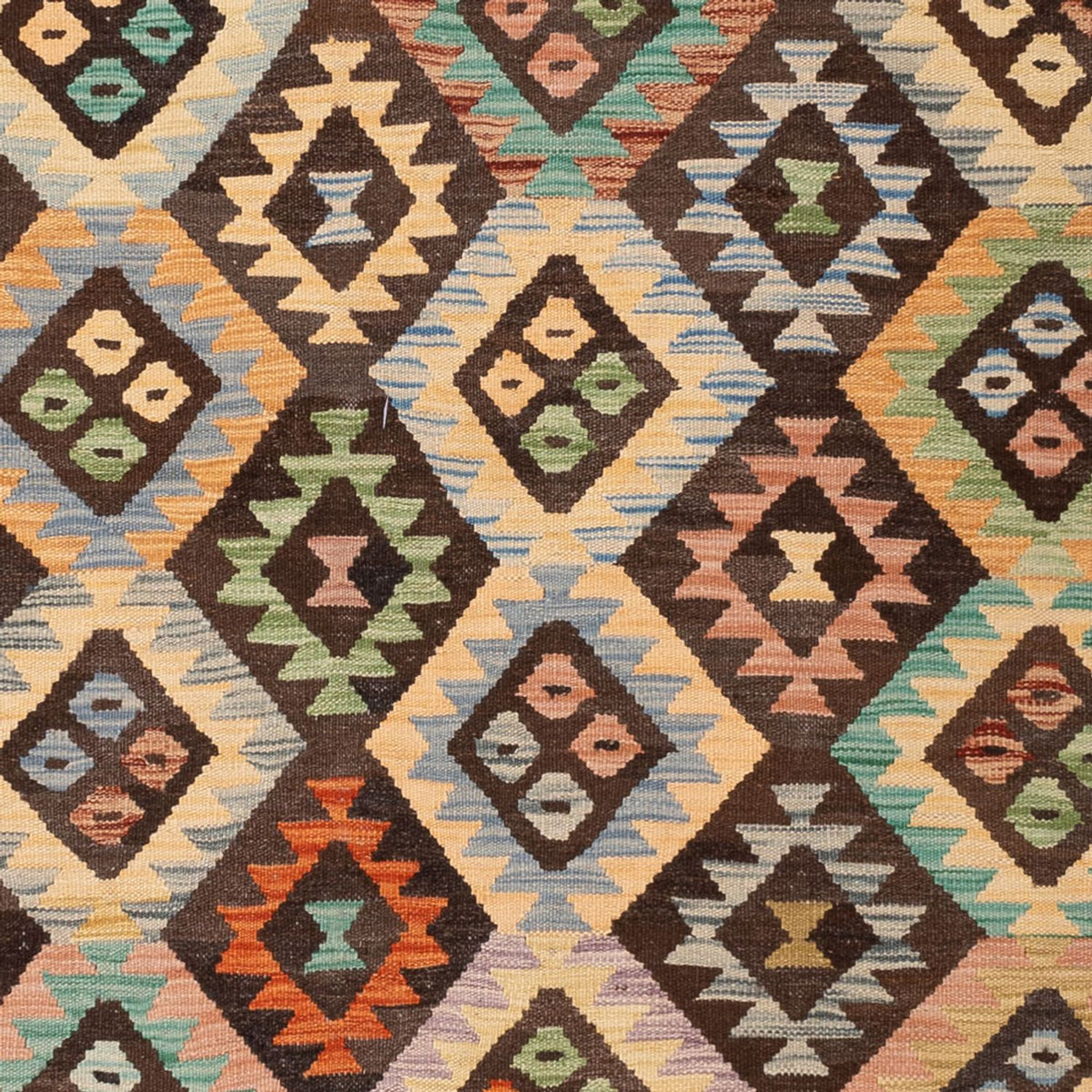 Kelim Carpet - Splash - 301 x 194 cm - flerfärgad