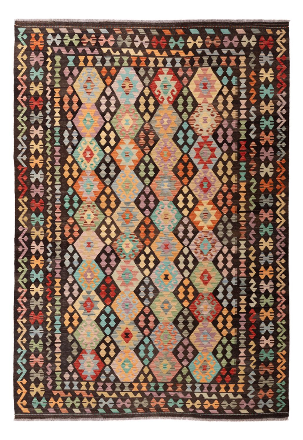 Kelim Carpet - Splash - 296 x 208 cm - flerfärgad