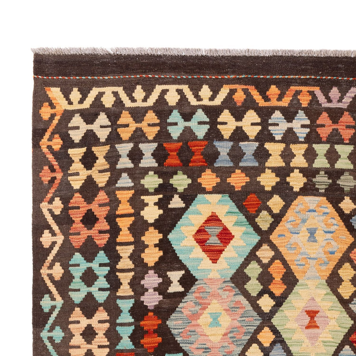 Kelim Carpet - Splash - 307 x 199 cm - flerfärgad