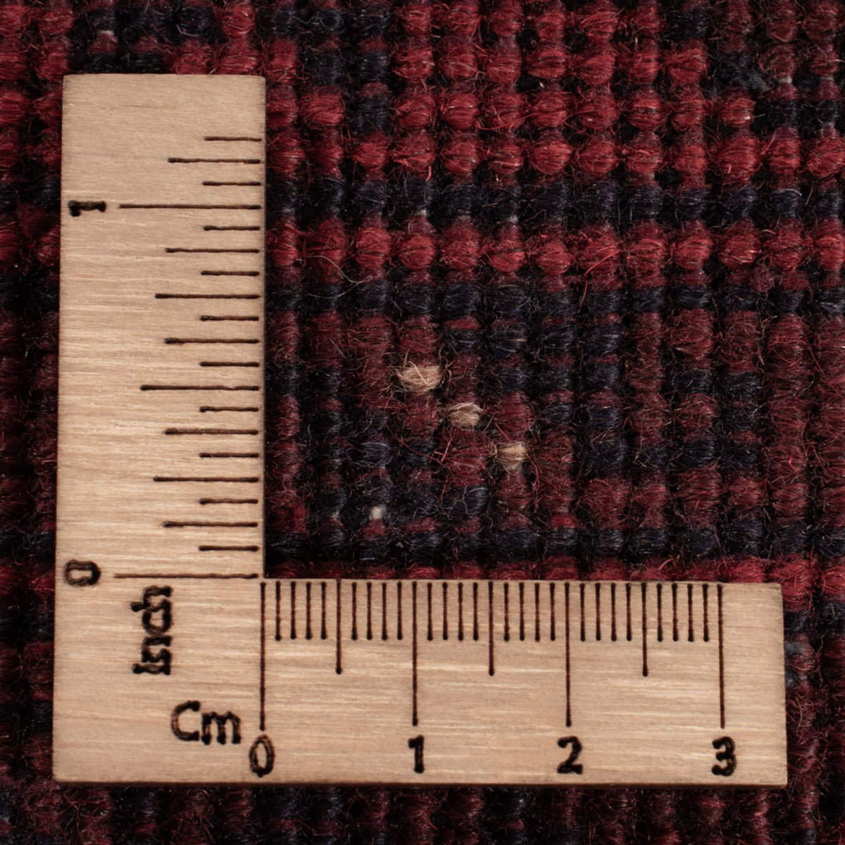 Afghansk matta - Kunduz - 193 x 125 cm - mörkröd