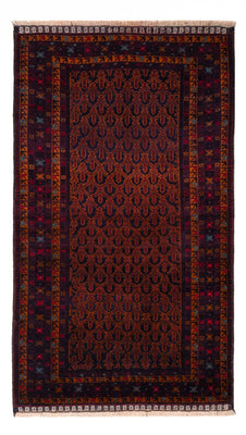 Runner Baluch-matta - 200 x 114 cm - mörkröd
