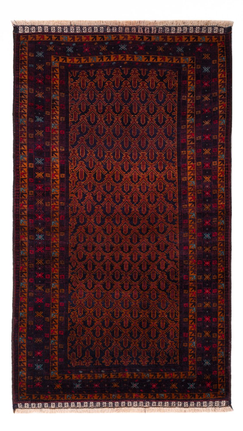 Runner Baluch-matta - 200 x 114 cm - mörkröd