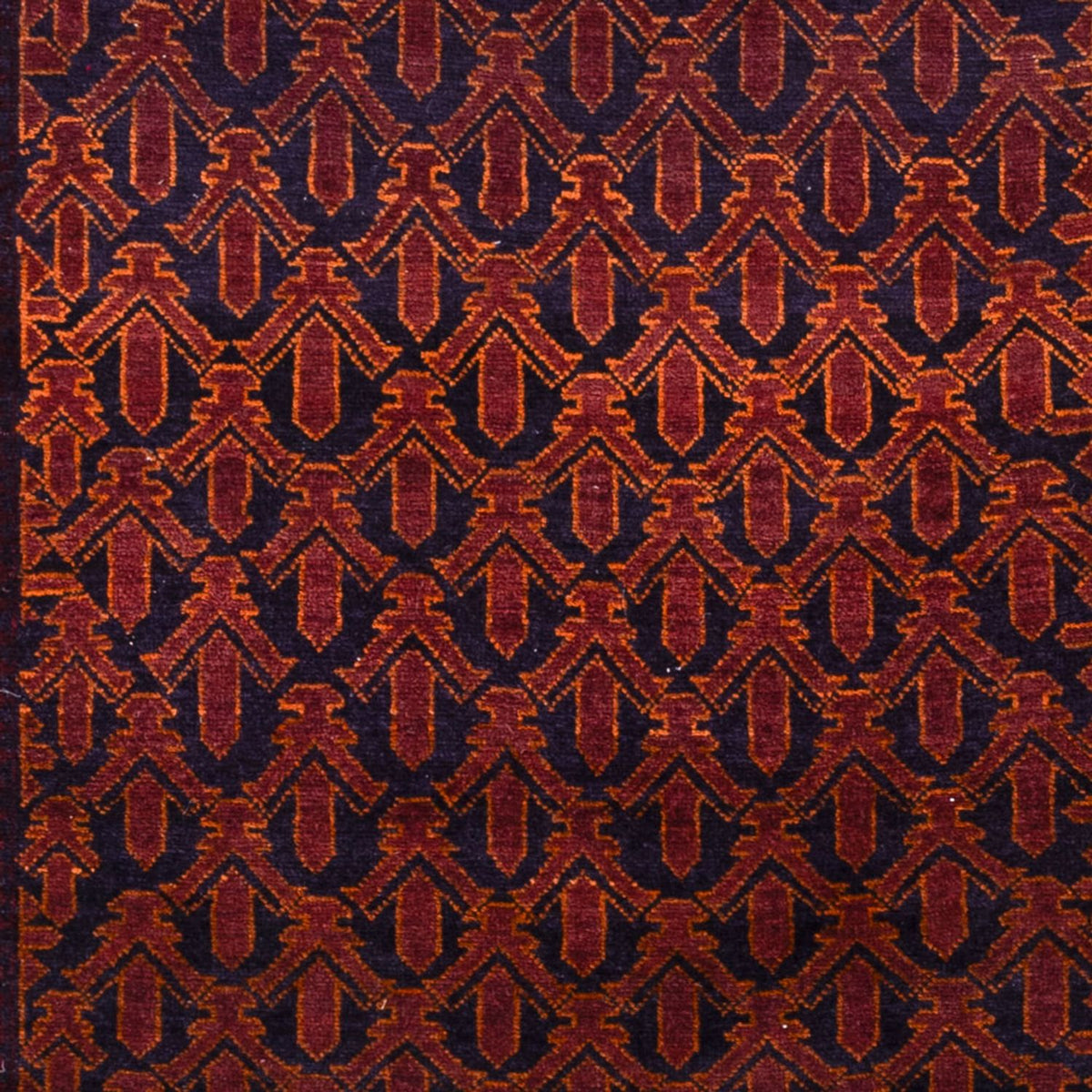 Runner Baluch-matta - 200 x 114 cm - mörkröd