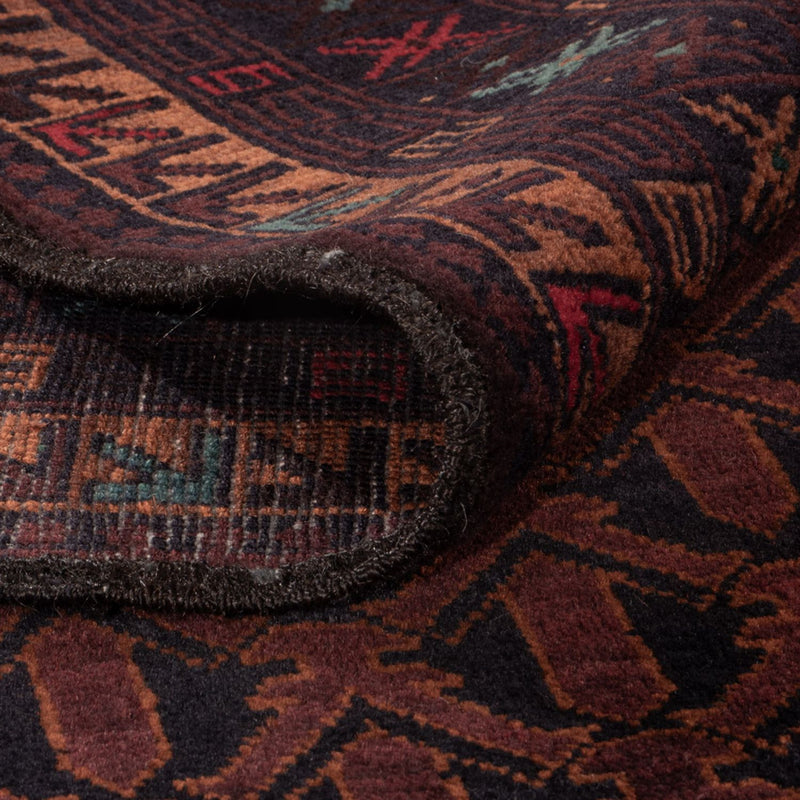 Runner Baluch-matta - 200 x 114 cm - mörkröd