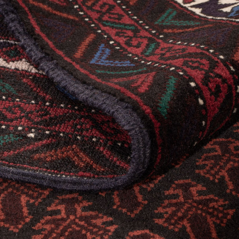 Baluch-matta - 188 x 123 cm - mörkröd