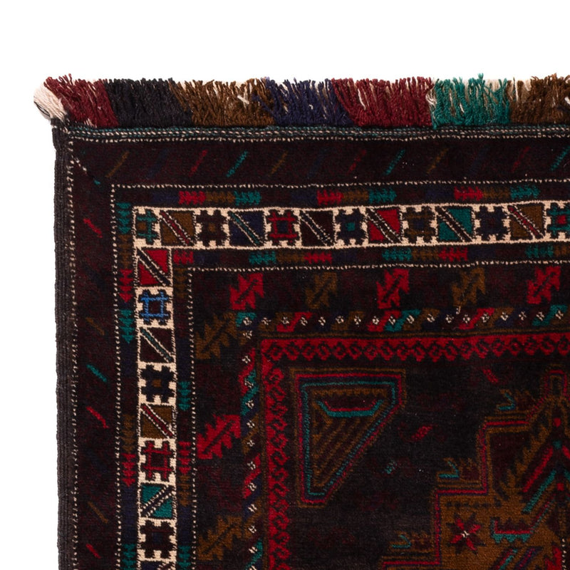 Baluch-matta - 198 x 116 cm - mörkröd