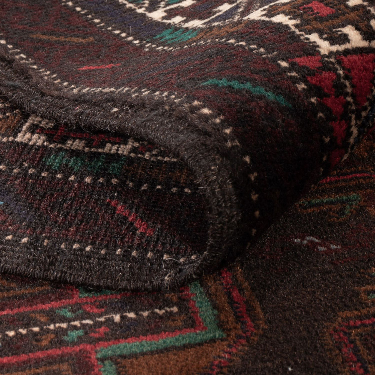 Baluch-matta - 198 x 116 cm - mörkröd