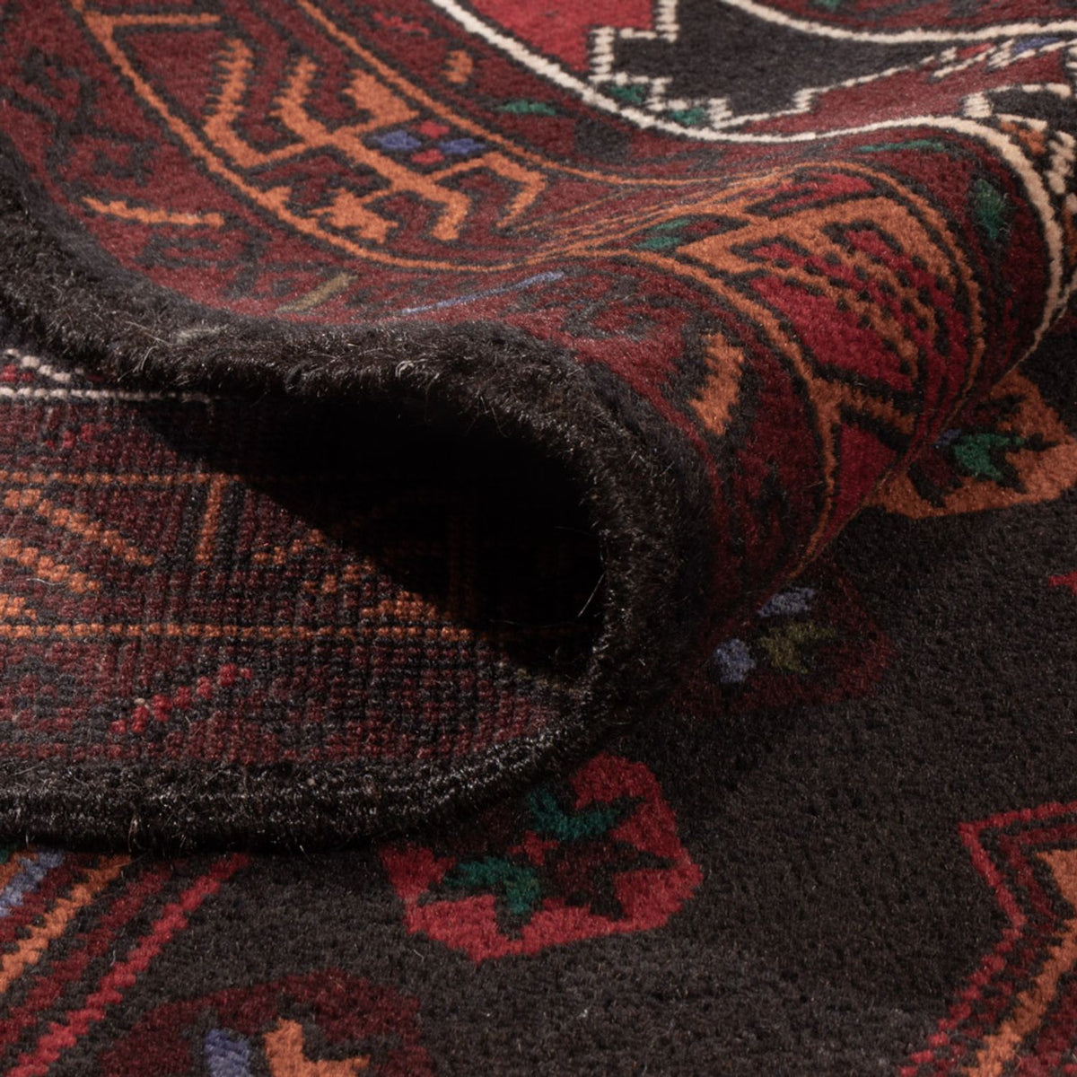 Baluch-matta - 183 x 123 cm - mörkröd