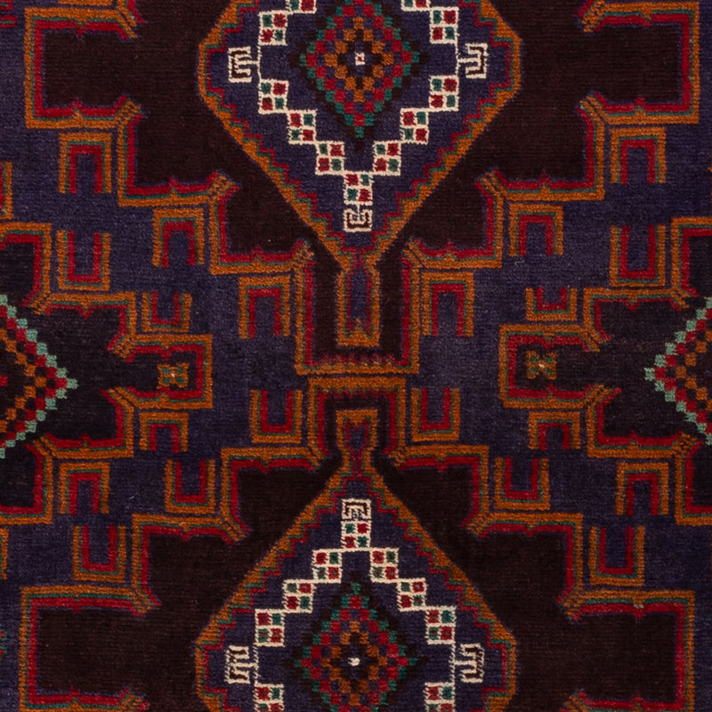 Baluch-matta - 208 x 119 cm - mörkröd