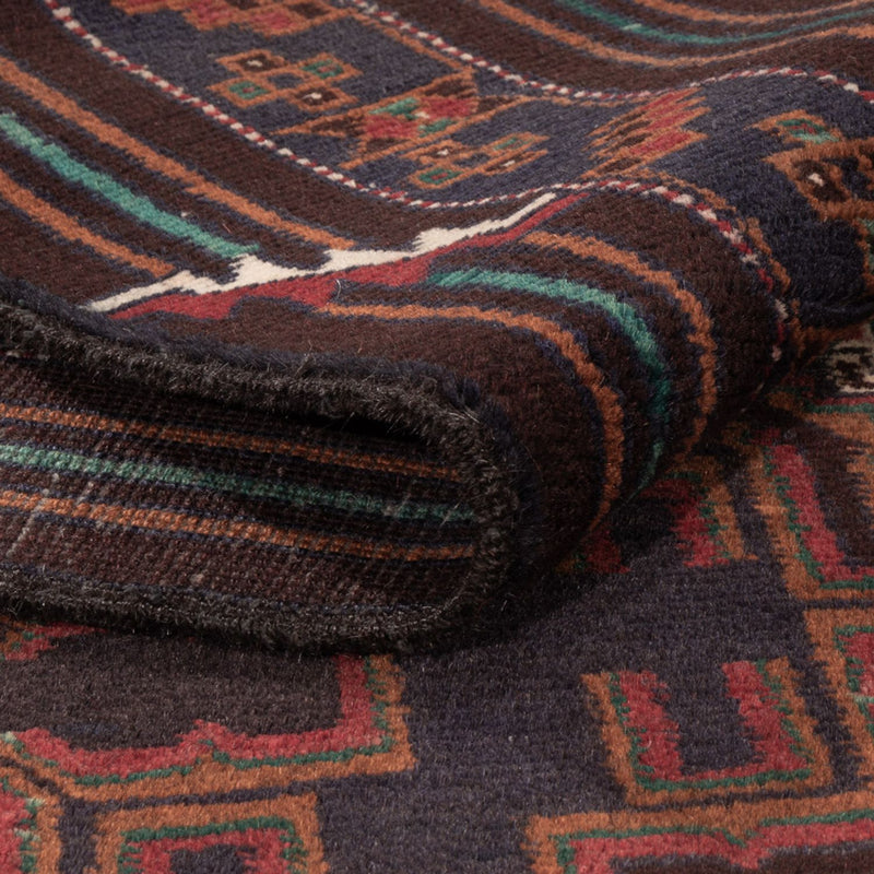 Baluch-matta - 208 x 119 cm - mörkröd