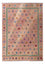 Kelim Carpet - Splash - 298 x 215 cm - rosa