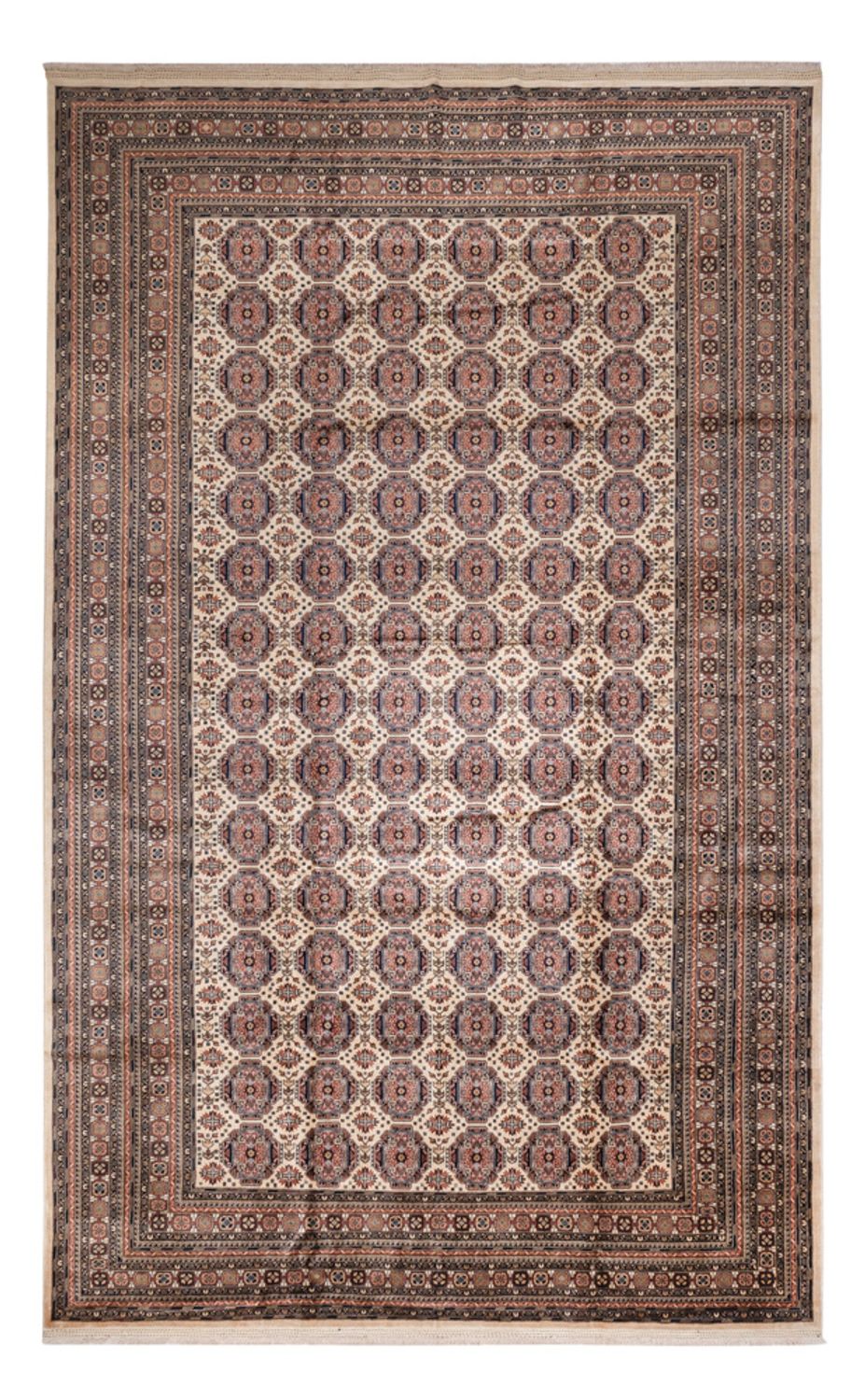 Afghansk matta - 492 x 303 cm - mörk beige