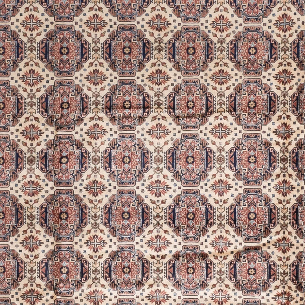 Afghansk matta - 492 x 303 cm - mörk beige
