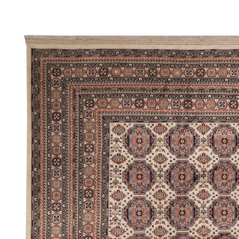 Afghansk matta - 492 x 303 cm - mörk beige
