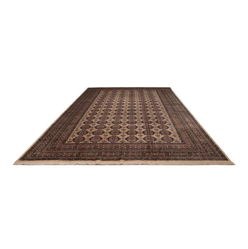 Afghansk matta - 492 x 303 cm - mörk beige
