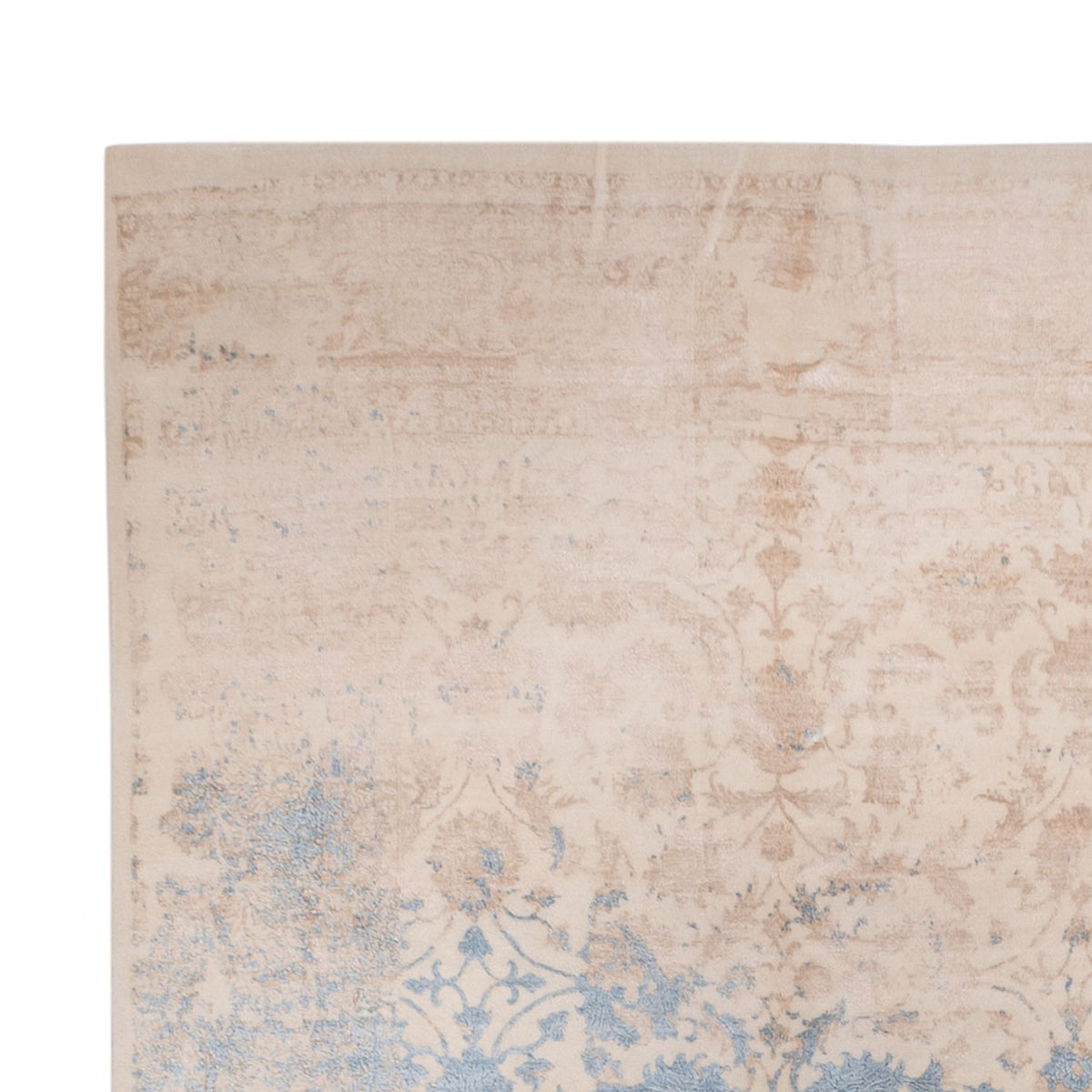 Designermatta - 456 x 337 cm - ljusblå