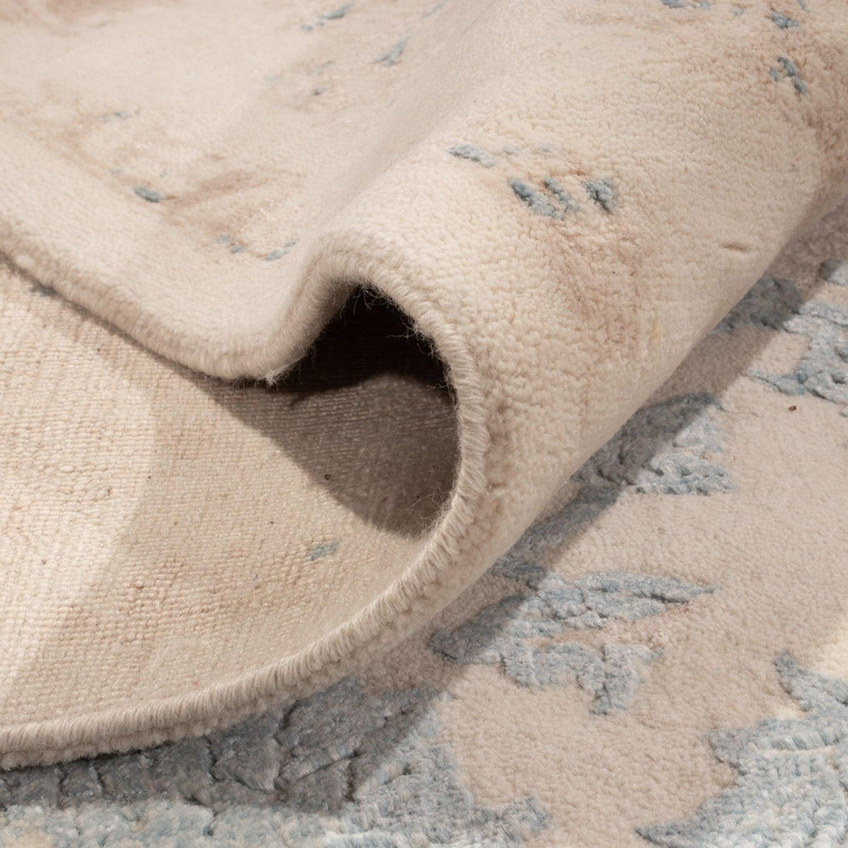 Designermatta - 456 x 337 cm - ljusblå