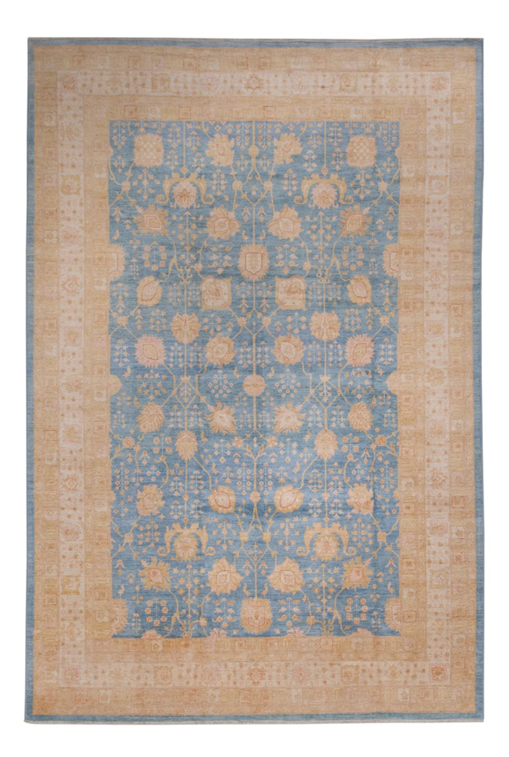 Ziegler Carpet - 441 x 306 cm - ljusblå